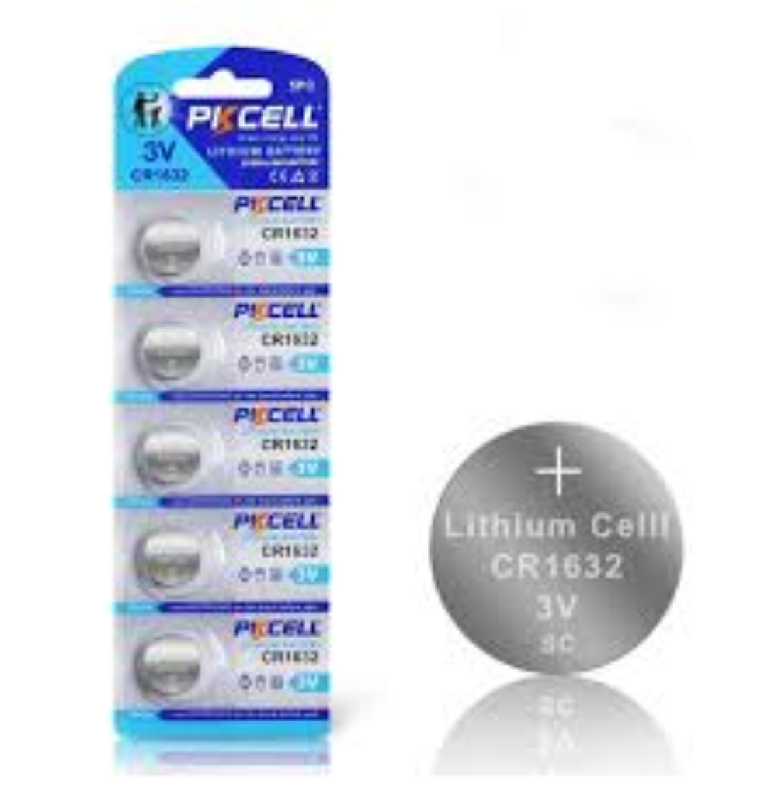 PKCELL 3V LITHIUM BUTTON BATTERY 1632